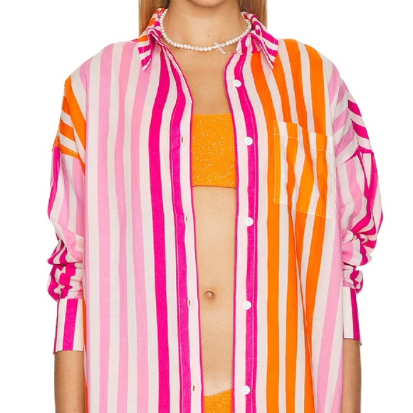 BEACH RIOT Alexa Top Sunset Stripes S/M NEW IN BAG - Picture 2 of 12